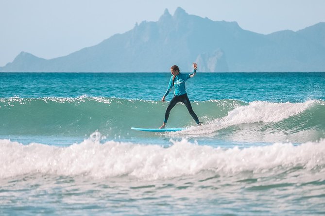 2 Hour Surf Lesson - Te Arai Beach - A small group, but not a private lesson