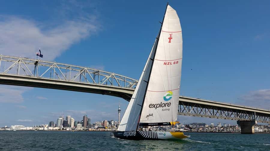 America’s Cup 2-Hour Sailing Experience Waitemata Harbour - Raising the sails and learning the ropes
