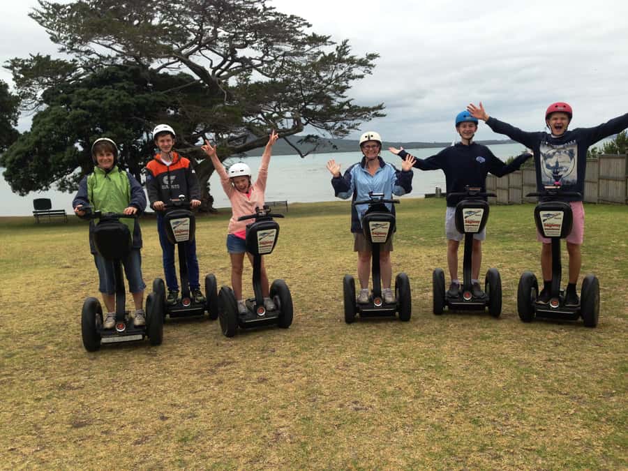 Auckland: Devonport Waterfront Segway - The slalom course builds confidence