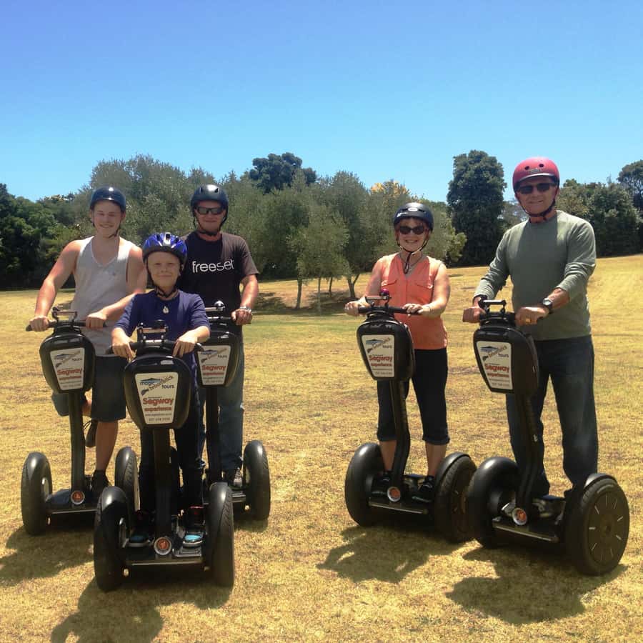 Auckland: Devonport Waterfront Segway - Learning the controls at Victoria Wharf