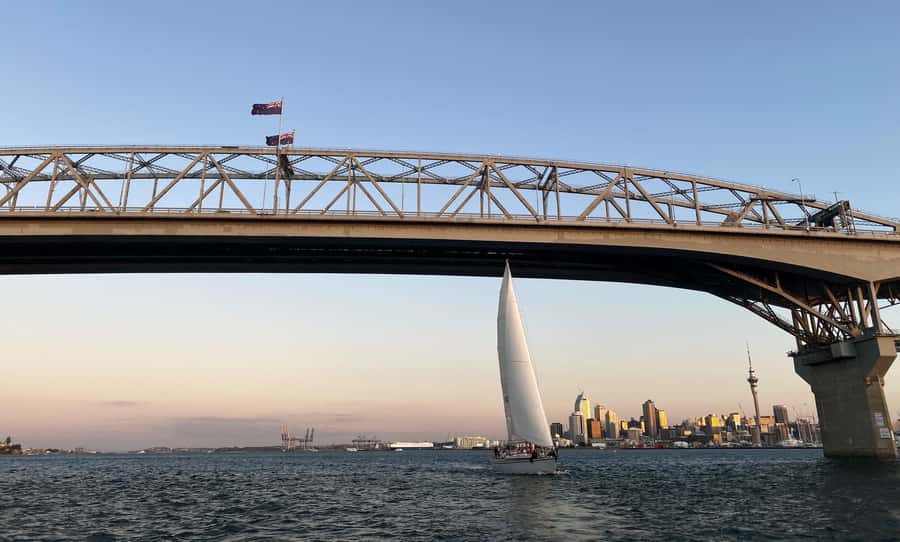 Auckland: Harbour Sailing Cruise with 3-Course Dinner - Stepping aboard the 50-foot yacht
