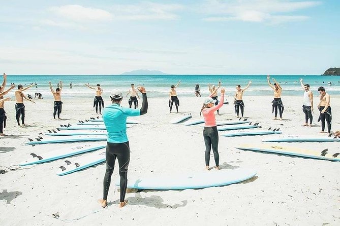 Beginner Surf Lesson at Te Arai Beach - The instructors make a difference