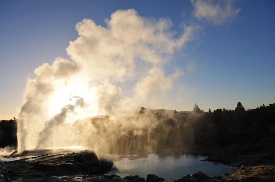 From Auckland: Rotorua Te Puia, Haka & Polynesian Spa Tour - The long road from Auckland to Rotorua