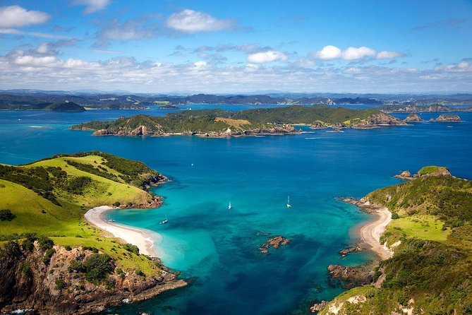 Group tour to Bay of Islands return from Auckland - Otehei Bay and the island stop