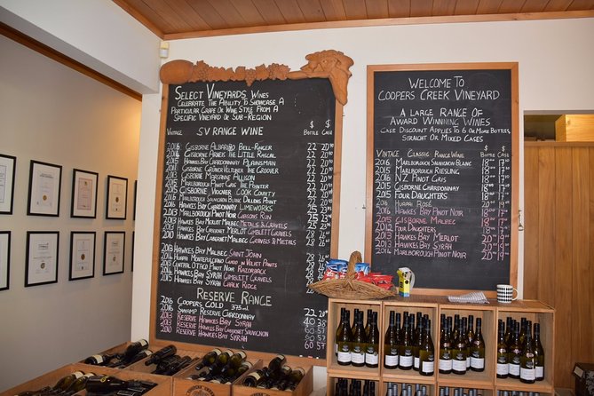Muriwai Scenic Wine Tour from Auckland - Soljans Estate and the first tasting