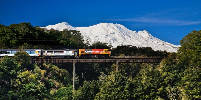 Northern Explorer Train Journey from Auckland to Wellington - The Raurimu Spiral, a railway engineering feat