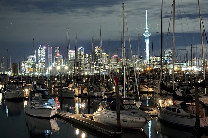Private Night Tour of Auckland, Sky Tower Bar, Bridge & Museum - Westhaven Marina and Auckland’s sailing life