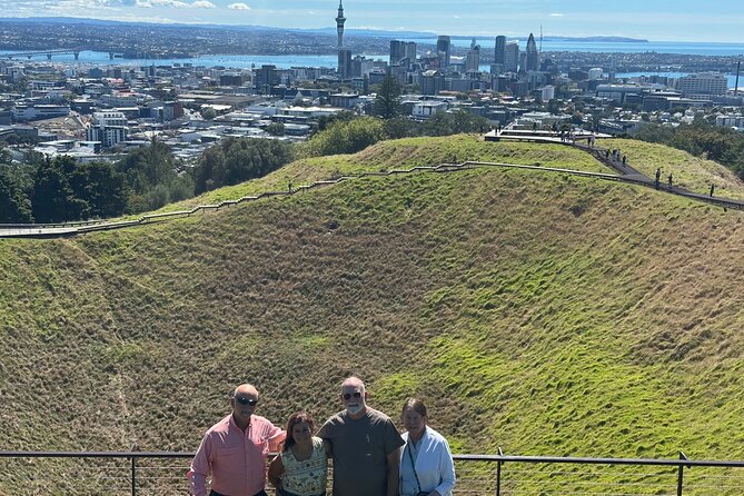Private Piha Beach, Rainforest Adventure & Mt. Eden with Guide - Mount Eden: a volcanic finish above Auckland
