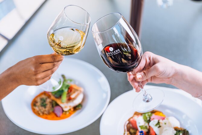 Small-Group Kumeu Wine Country Tour with Wine Tastings & Lunch - Soljans Estate Winery: lunch first, tasting alongside it