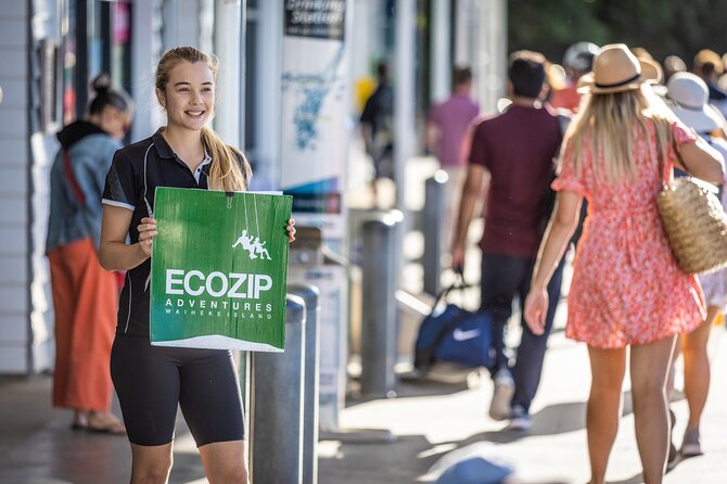 Waiheke Island Day Tour: Ziplining, Wine Tasting & Vineyard Lunch - Ecozip Adventures, three flights above the forest