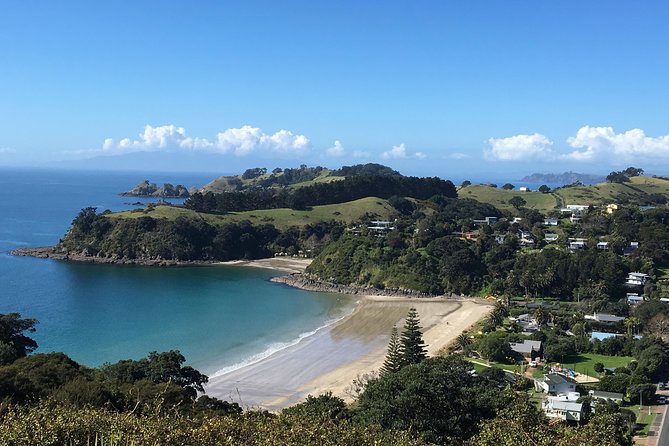 Waiheke Island Experience Tour - Onetangi Beach and the wide Gulf views
