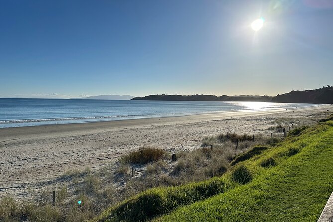 Waiheke Island Half Day Scenic Wine and Lunch - Onetangi Beach adds a welcome break