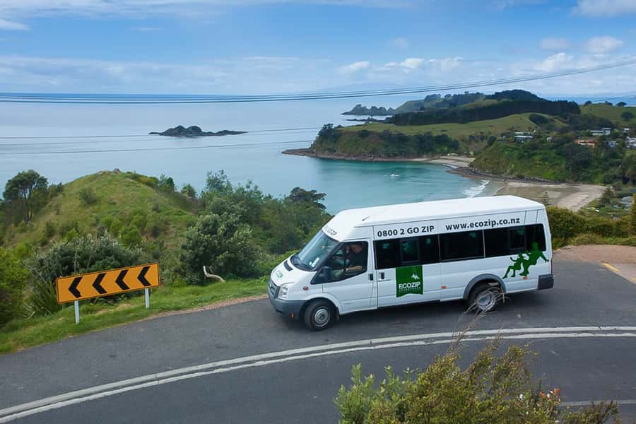 Waiheke Island: Zipline and Native Forest Adventure Trip - From Auckland ferry to Waiheke vineyard country